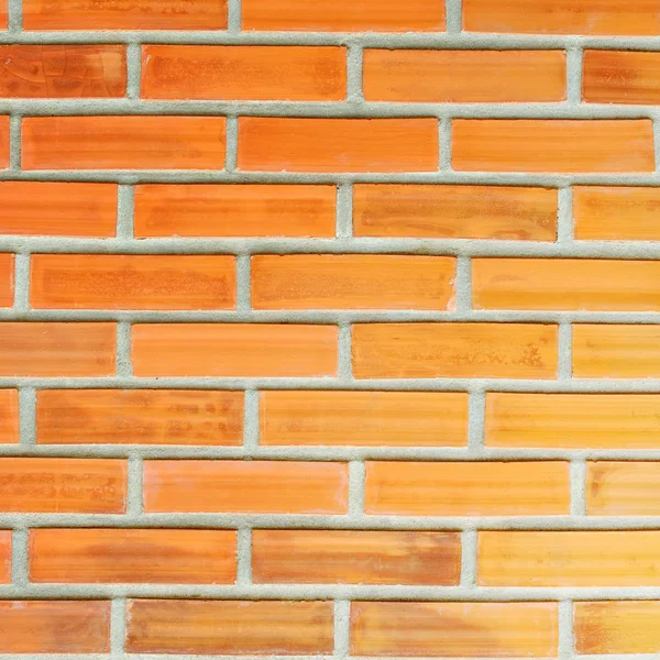 Rode oranje bakstenen muur, patroon en achtergrond. — Stockfoto