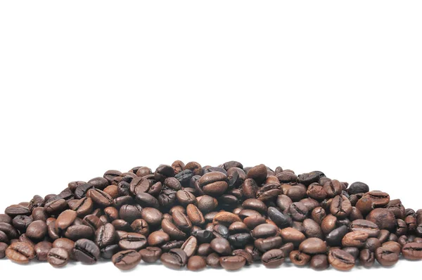 Coffee bean stack on white background — Stock Photo, Image