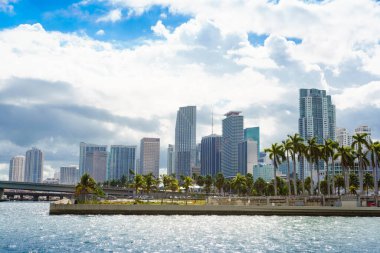 Miami Skyline, Florida, Usa