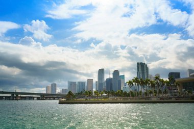 Miami Skyline, Florida, Usa