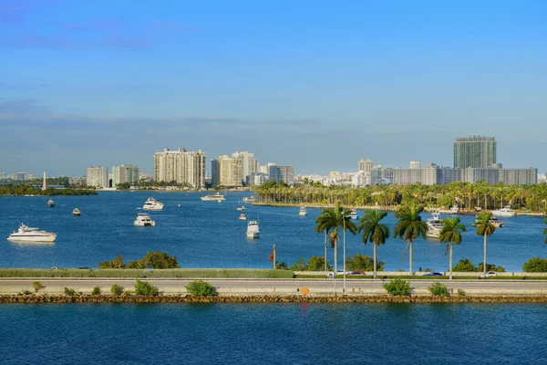 Vista de Biscayne Bay en Miami Florida — Foto de Stock
