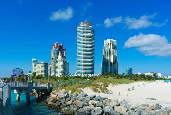 Playa Del Parque South Pointe Miami — Foto de Stock