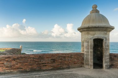San Juan, Porto Riko 'daki El Morro kalesinde gözetleme kulesi.