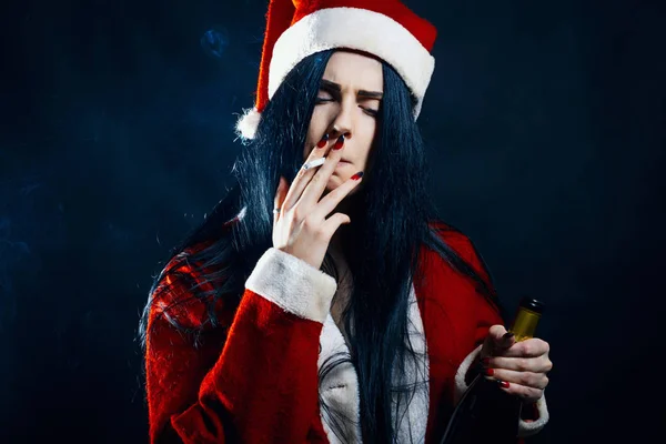 Weihnachten, Wein und Melancholie — Stockfoto