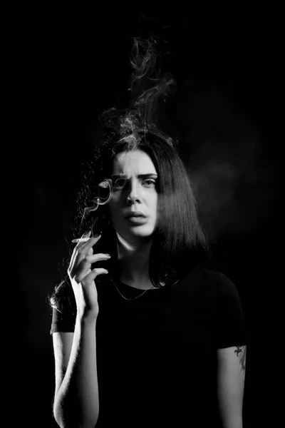 烟和抑郁 — 图库照片