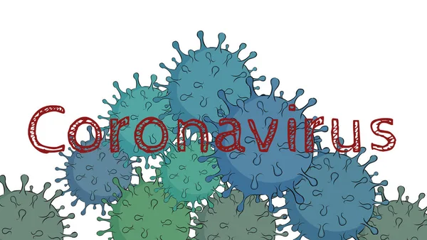 Illustrazione di Coronavirus — Foto Stock