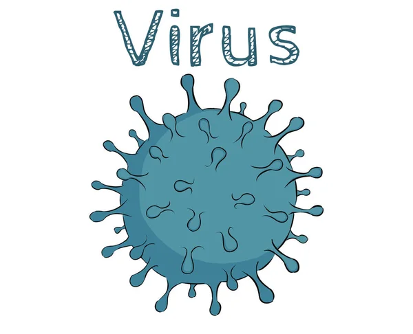Ilustrasi Coronavirus — Stok Foto