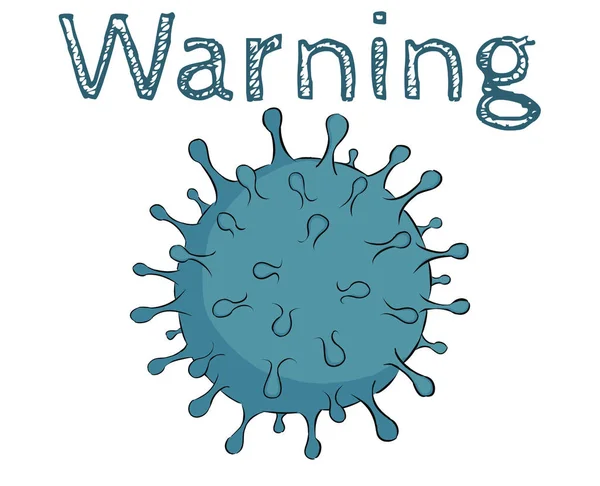 Ilustrasi Coronavirus — Stok Foto
