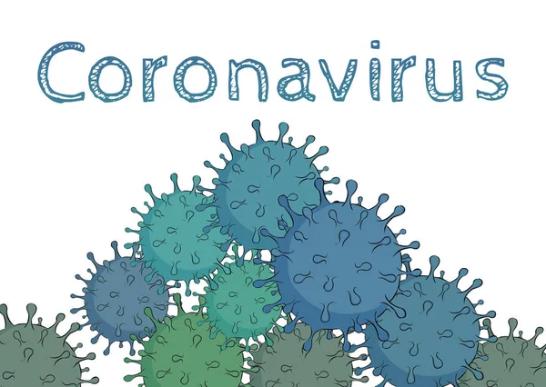 Ілюстрація коронавірусу — стокове фото