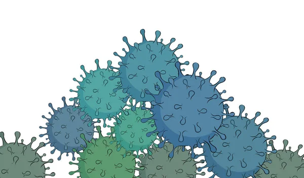 Illustrazione di Coronavirus — Foto Stock