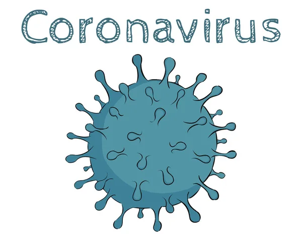 Ilustrasi Coronavirus — Stok Foto