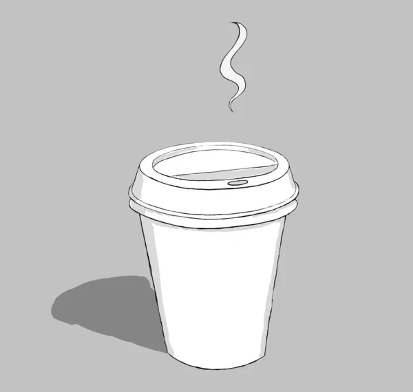 Hot coffee illustration