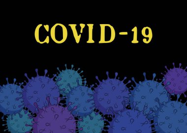 Coronavirus Illustration. Kavram ilkokul ya da ilkokul içindir..
