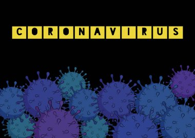 Coronavirus Illustration. Kavram ilkokul ya da ilkokul içindir..