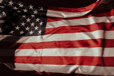 Amerika Birleşik Devletleri bayrağının yakın plan çekimi