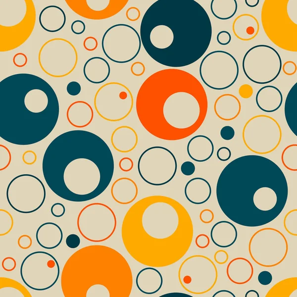 Cerchi concentrici vuoti. Diverse dimensioni e colori. Motivo geometrico senza cuciture. Forme semplici. Sfondo astratto . Grafiche Vettoriali