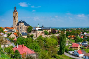 Çek Cumhuriyeti 'nde Kutna Hora' nın hava görüntüsü