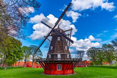 Danimarka, Kopenhag 'daki Kastellet kalesinin yel değirmeni.