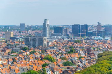 Belçika'daki Koekelberg Bazilikası'ndan Brüksel Panoraması