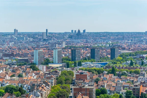 Panorama of Brussels from Koekelberg basilica in Belgium — Stock Photo, Image