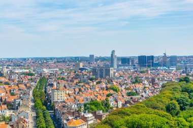 Belçika'daki Koekelberg Bazilikası'ndan Brüksel Panoraması