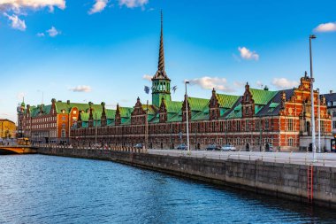 Börsen Denma Slotsholmen, Kopenhag, Bina en eski