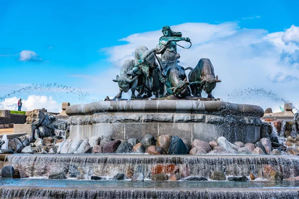 Fontana di Gefion a Copenaghen, Danimarca . — Foto Stock