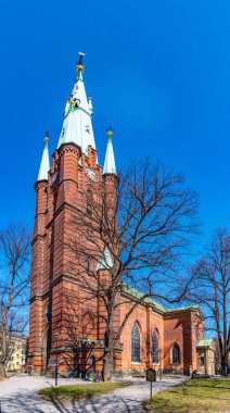Stockholm, İsveç 'teki Aziz Clara Kilisesi manzarası