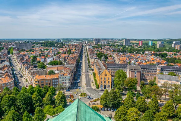 Panorama de Bruselas desde la basílica de Koekelberg en Bélgica — Foto de Stock