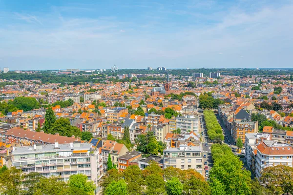 Vista aérea de Bruselas desde la basílica de Koekelberg en Bélgica — Foto de Stock