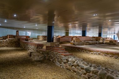 Bulgaristan 'ın Sofya kentindeki eski taş kent temelleri