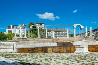 Bulgaristan 'ın Stara Zagora kentinde antik kalıntılar