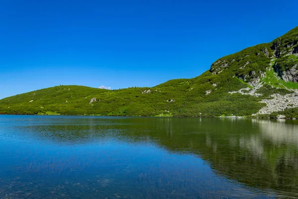 The lower lake, one of the seven rila lakes in Bulgaria