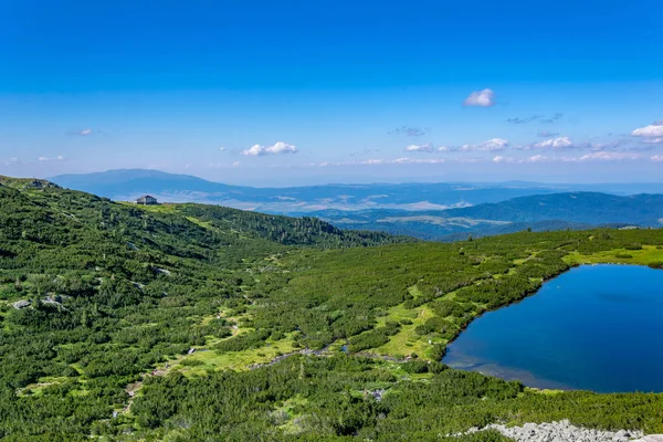 The lower lake, one of the seven rila lakes in Bulgaria