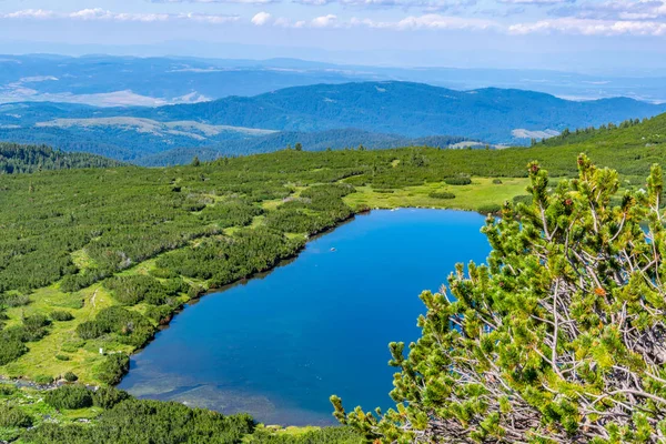 The lower lake, one of the seven rila lakes in Bulgaria