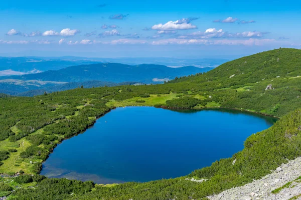 The lower lake, one of the seven rila lakes in Bulgaria