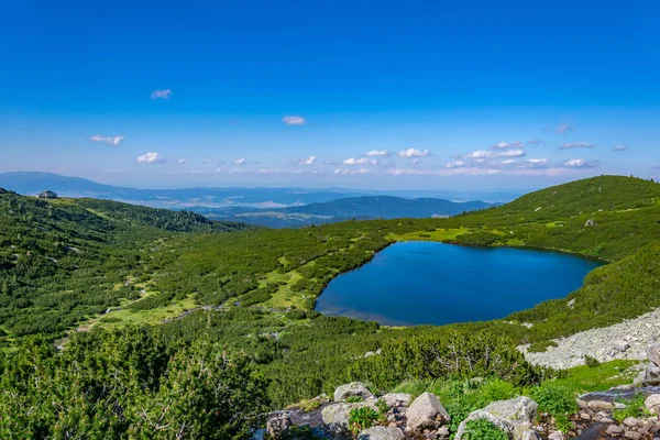 The lower lake, one of the seven rila lakes in Bulgaria