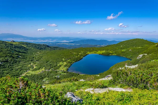 The lower lake, one of the seven rila lakes in Bulgaria