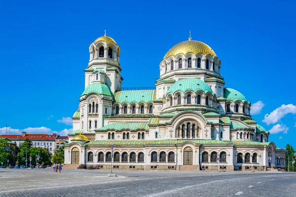 Kathedraal van Saint Alexander Nevski in Sofia, Bulgarije — Stockfoto