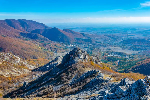 Bałkańskie pasmo górskie niedaleko Sliven, Bułgaria — Zdjęcie stockowe