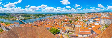 Portekiz 'deki Se velha Katedrali' nin havadan görünüşü