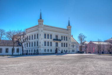 Norveç, Oslo 'daki Akershus kalesinin iç avlusu.