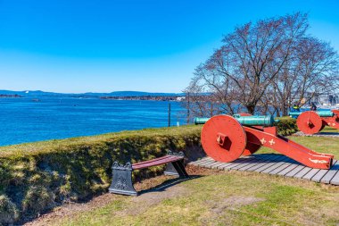 Norveç, Oslo 'daki Akershus kalesinde top.