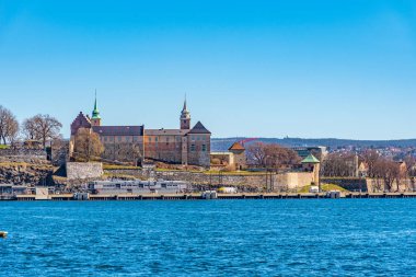 Norveç, Oslo 'daki Akershus kalesinin manzarası