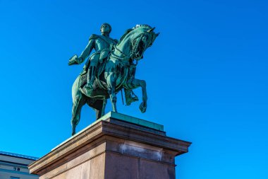 Oslo, Norveç'te Kral Karl Johan heykeli