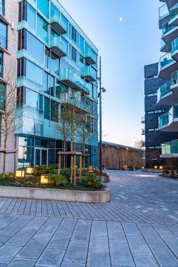 Norveç, Oslo 'nun Aker Brygge ilçesindeki konutlar