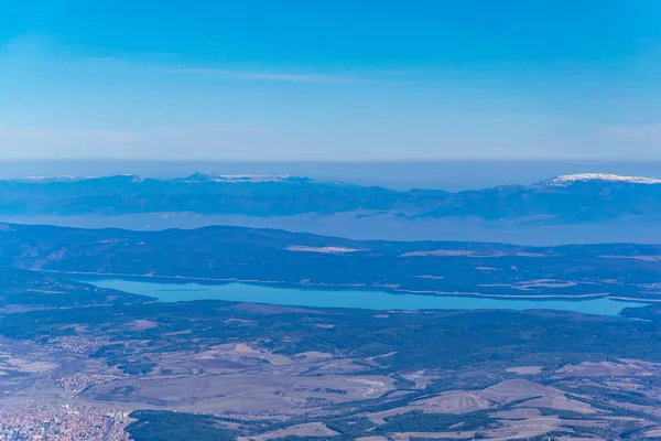 Vista aérea del lago Pancharevo en Bulgaria —  Fotos de Stock