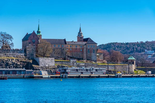 Vista del fuerte Akershus en Oslo, Noruega — Foto de Stock