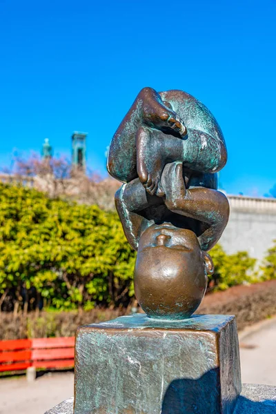 Dettaglio della statua al parco Vigeland di Oslo, Norvegia — Foto Stock
