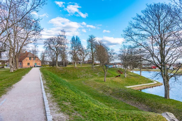 Park rond de Noorse stad Fredrikstad — Stockfoto